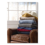L.L.Bean® Wicked Plush Throw, 50 x 60, Deep Blue (LLB3027811498) Each