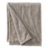L.L.Bean® Wicked Plush Throw, 50 x 60, Charcoal Gray Heather (LLB3027816986) Each
