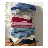 L.L.Bean® Wicked Plush Throw, 50 x 60, Coastal Aqua (LLB30278156594) Each
