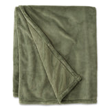 L.L.Bean® Wicked Plush Throw, 60 x 80, Deep Olive (LLB30278236685) Each