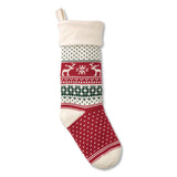 L.L.Bean® Fair Isle Christmas Stocking, 7.5 x 24, Red Fair Isle Print (LLB52138249745) Each