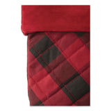 L.L.Bean® Tartan Velvet Stocking, 8.5 x 22, Red/Black Buffalo Check (LLB52138144213) Each