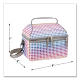 L.L.Bean® Flip-Top Insulated Lunch Box, 9 x 5 x 7, Rainbow Dots (LLB50287250795) Each