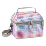 L.L.Bean® Flip-Top Insulated Lunch Box, 9 x 5 x 7, Rainbow Dots (LLB50287250795) Each