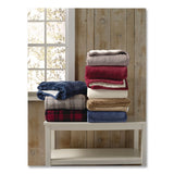 L.L.Bean® Wicked Plush Sherpa Throw, 50 x 60, Harbor Gray Plaid (LLB50771735333) Each