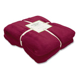 L.L.Bean® Wicked Plush Throw, 60 x 80, Mountain Red (LLB302782440) Each