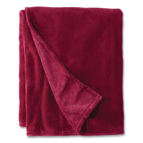L.L.Bean® Wicked Plush Throw, 60 x 80, Mountain Red (LLB302782440) Each
