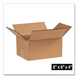 National Brand Shipping Boxes, Regular Slotted Container (RSC), 6" x 8" x 4", Kraft, 25/Bundle (WLB80604) 1 BD