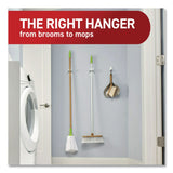 Command™ Closet Organization Essentials Variety Kit, Broom Gripper and (2) Utility Hooks, Plastic, White, Supports 4 lb, 3/Pack (MMM17235ES) Pack of 3