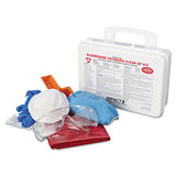 Impact® Bloodborne Pathogen Cleanup Kit, 10 x 7 x 2.5, OSHA Compliant, Plastic Case (IMP7351) Each