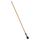 Rubbermaid® Commercial Snap-On Hardwood Dust Mop Handle, 1.5" dia x 60", Natural (RCPM116) Each