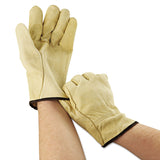 MCR™ Safety Unlined Pigskin Driver Gloves, Cream, Large, 12 Pairs (MPG3400L) Case of 12