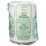 Dart® Quiet Classic Laminated Foam Dinnerware, Plate, 10.25" dia, White, 125/Pack, 4 Packs/Carton (DCC10PWQR) Case of 500