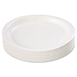 Hoffmaster® Coated Paper Dinnerware, Plate, 9" dia, White, 50/Pack, 10 Packs/Carton (HFMPL7095) Case of 500