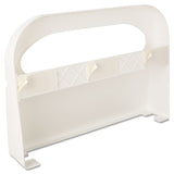 HOSPECO® Health Gards Toilet Seat Cover Dispenser, Half-Fold, 16 x 3.25 x 11.5, White, 2/Box (HOSHG12) Each