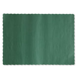 Hoffmaster® Solid Color Scalloped Edge Placemats, 9.5 x 13.5, Hunter Green, 1,000/Carton (HFM310528) Case of 1000