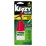 Krazy Glue® Maximum Bond Krazy Glue, 0.18 oz, Dries Clear (EPIKG48348CO) Each