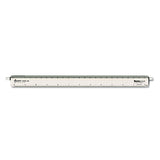 Chartpak® Adjustable Triangular Scale Aluminum Architects Ruler, 12" Long, Silver (CHA238) Each