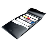 Avery® Slide and View Expanding File, 5 Sections, Cord/Hook Closure, Letter Size, Black (AVE73517) Each