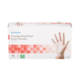 McKesson Exam Glove Medium NonSterile Vinyl Standard Cuff Length Smooth Clear Not Rated (832682_BX) 150/BX
