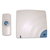 Tatco Wireless Doorbell, Battery Operated, 1.38 x 0.75 x 3.5, Bone (TCO57910) Each