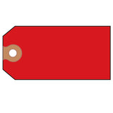 Avery® Unstrung Shipping Tags, 11.5 pt.Stock, 4.75 x 2.38, Red, 1,000/Box (AVE12345) Box of 1000