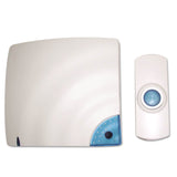 Tatco Wireless Doorbell, Battery Operated, 1.38 x 0.75 x 3.5, Bone (TCO57910) Each