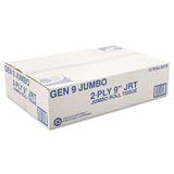 General Supply Jumbo Roll Bath Tissue, Septic Safe, 2-Ply, White, 3.3" x 700 ft, 12/Carton (GEN9JUMBOB) Case of 12