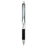 Zebra® Z-Grip Flight Ballpoint Pen, Retractable, Bold 1.2 mm, Black Ink, Black/Gray/White Barrel, 12/Pack (ZEB21910) Box of 12