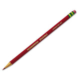 Ticonderoga® Erasable Colored Pencils, 2.6 mm, 2B, Carmine Red Lead, Carmine Red Barrel, Dozen (DIX14259) 1 Dozen
