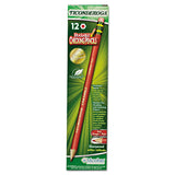 Ticonderoga® Erasable Colored Pencils, 2.6 mm, 2B, Carmine Red Lead, Carmine Red Barrel, Dozen (DIX14259) 1 Dozen