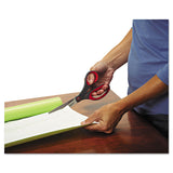 Scotch® Precision Scissors, 8" Long, 3.13" Cut Length, Gray/Red Straight Handle (MMM1448) Each