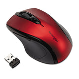 Kensington® Pro Fit Mid-Size Wireless Mouse, 2.4 GHz Frequency/30 ft Wireless Range, Right Hand Use, Ruby Red (KMW72422) Each