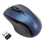 Kensington® Pro Fit Mid-Size Wireless Mouse, 2.4 GHz Frequency/30 ft Wireless Range, Right Hand Use, Sapphire Blue (KMW72421) Each