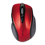 Kensington® Pro Fit Mid-Size Wireless Mouse, 2.4 GHz Frequency/30 ft Wireless Range, Right Hand Use, Ruby Red (KMW72422) Each