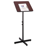 Safco® Adjustable Speaker Stand, 21 x 21 x 29.5 to 46, Mahogany/Black (SAF8921MH) Each