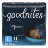 GoodNites® Male Youth Absorbent Underwear Pull On with Tear Away Seams Large Disposable Heavy Absorbency (1184209_PK) 11/PK