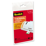Scotch™ Laminating Pouches, 5 mil, 3.75" x 2.38", Gloss Clear, 20/Pack (MMMTP585120) Pack of 20