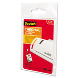 Scotch™ Laminating Pouches, 5 mil, 2.25" x 4.25", Gloss Clear, 10/Pack (MMMTP585210) Pack of 10