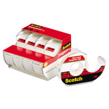Scotch® Transparent Tape In Handheld Dispenser, 1" Core, 0.75" x 70.83 ft, Transparent, 4/Pack (MMM4184) Pack of 4