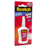 Scotch® Super Glue with Precision Applicator, 0.14 oz, Dries Clear (MMMAD124)
