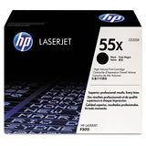HP HP 55X, (CE255X) High-Yield Black Original LaserJet Toner Cartridge (HEWCE255X) Each