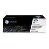 HP HP 305A, (CE411A) Cyan Original LaserJet Toner Cartridge (HEWCE411A) Each