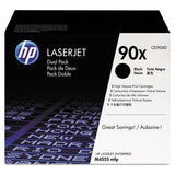 HP HP 90X, (CE390X-D) 2-Pack High-Yield Black Original LaserJet Toner Cartridges (HEWCE390XD) Box of 2