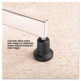 Master Caster® High Profile Bell Glides, Grip Ring Type B Stem, 2.19" x 2.31" Glide, Matte Black, 5/Set (MAS70175) Set of 5