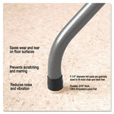 Master Caster® Quiet Feet Deluxe Noise Reducers, 1.25" dia, Circular, Beige, 100/Pack (MAS88847) Pack of 100