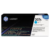HP HP 307A, (CE741A) Cyan Original LaserJet Toner Cartridge (HEWCE741A) Each