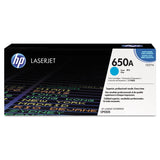 HP HP 650A, (CE271A) Cyan Original LaserJet Toner Cartridge (HEWCE271A) Each