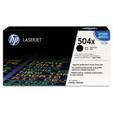 HP HP 504X, (CE250X) High-Yield Black Original LaserJet Toner Cartridge (HEWCE250X) Each