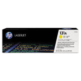 HP HP 131A, (CF212A) Yellow Original LaserJet Toner Cartridge (HEWCF212A) Each